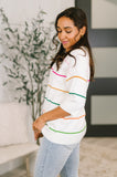 Normal Volume Striped Sweater - Aero Boutique 