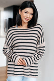 Self Assured Striped Sweater - Aero Boutique 