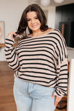 Self Assured Striped Sweater - Aero Boutique 