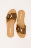 Siran Dark Tank Slip on Sandals-
