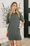 So Thoughtful That Way Textured T-Shirt Dress