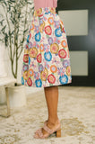 Sound Mind Floral Midi Skirt