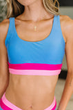 Venice Color Block Swim Top