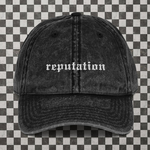 Embroidered Pigment Dyed Hat- Reputation