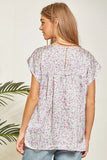 Camilla Satin Floral Printed Top