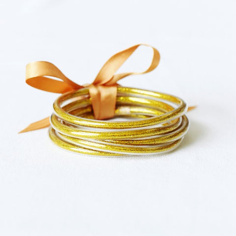 Tube Bangle Bracelets- Gold