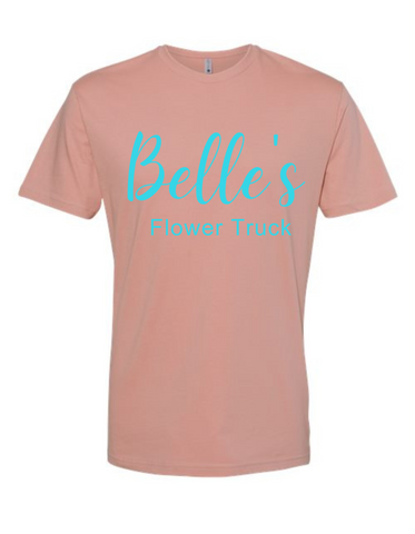 Comfort Colors Embroidered  Tee- Coral