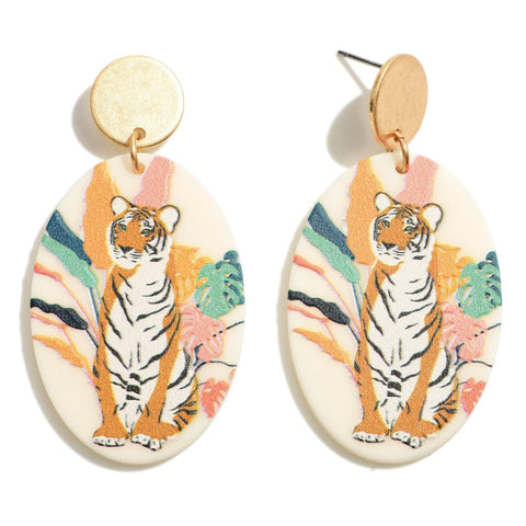 Tiger Earring