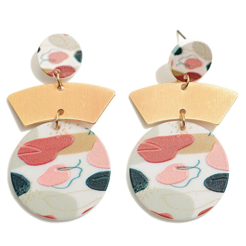 Multi Color Resin Earring