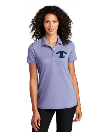 Ladies Gingham Polo- Embroidered Tift County T