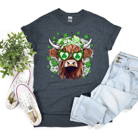 PREORDER: Shamrock Cow Graphic Tee