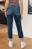 London Midrise Cuffed Boyfriend Jeans