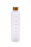 Sippin' Pretty 32 oz Translucent Water Bottle in White & Gold