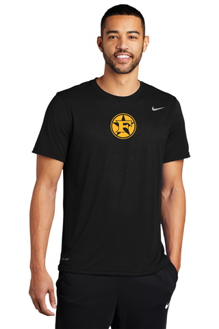 Five Star Men's Nike Legends Tee Black with Gold Five Star Badge Logo  Printed Shirt -  Pre Order
