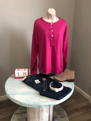 The Evie Top- Pink