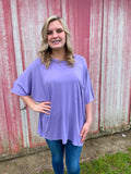 The Perky Pocket Top (Lavender)