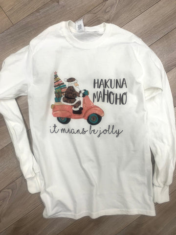 Hakuna Mahoho Santa Moore Shirt - Aero Boutique 