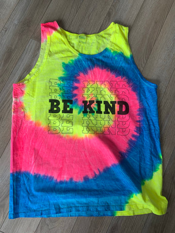Be Kind Tie Dye Tank Top - Aero Boutique 