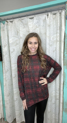 Flannel Fun Top (Red)